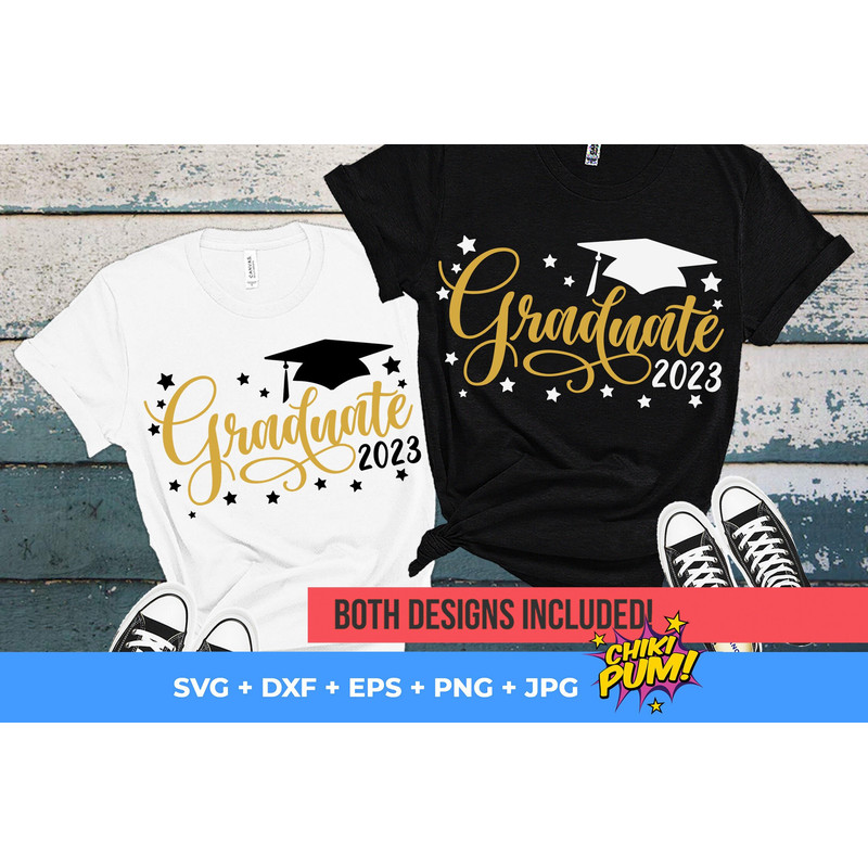 Graduate 2023 SVG, Senior Class of 2023 SVG, Graduation 2023 SVG, Graduate 2023 shirt cut files - 1.jpg
