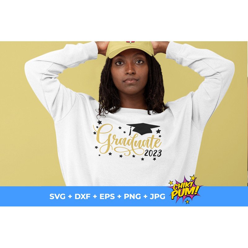 Graduate 2023 SVG, Senior Class of 2023 SVG, Graduation 2023 SVG, Graduate 2023 shirt cut files - 5.jpg