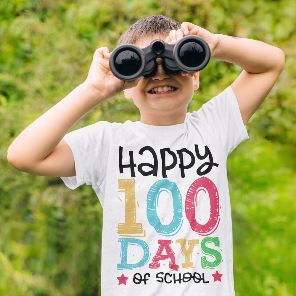 Happy 100 Days of School SVG, Happy 100 Days svg png, 100th Day School Shirt Design, Teacher 100 days svg, School svg, Cricut & Silhouette - 3.jpg