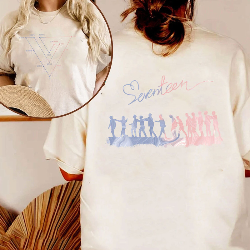 Seventeen Logo Members Shirt, Seventeen Kpop Sweatshirt, Seventeen Merch, Seventeen Carart Tee, Seventeen Mingyu,SCoups,Jeonghan,Jun,The8 - 3.jpg