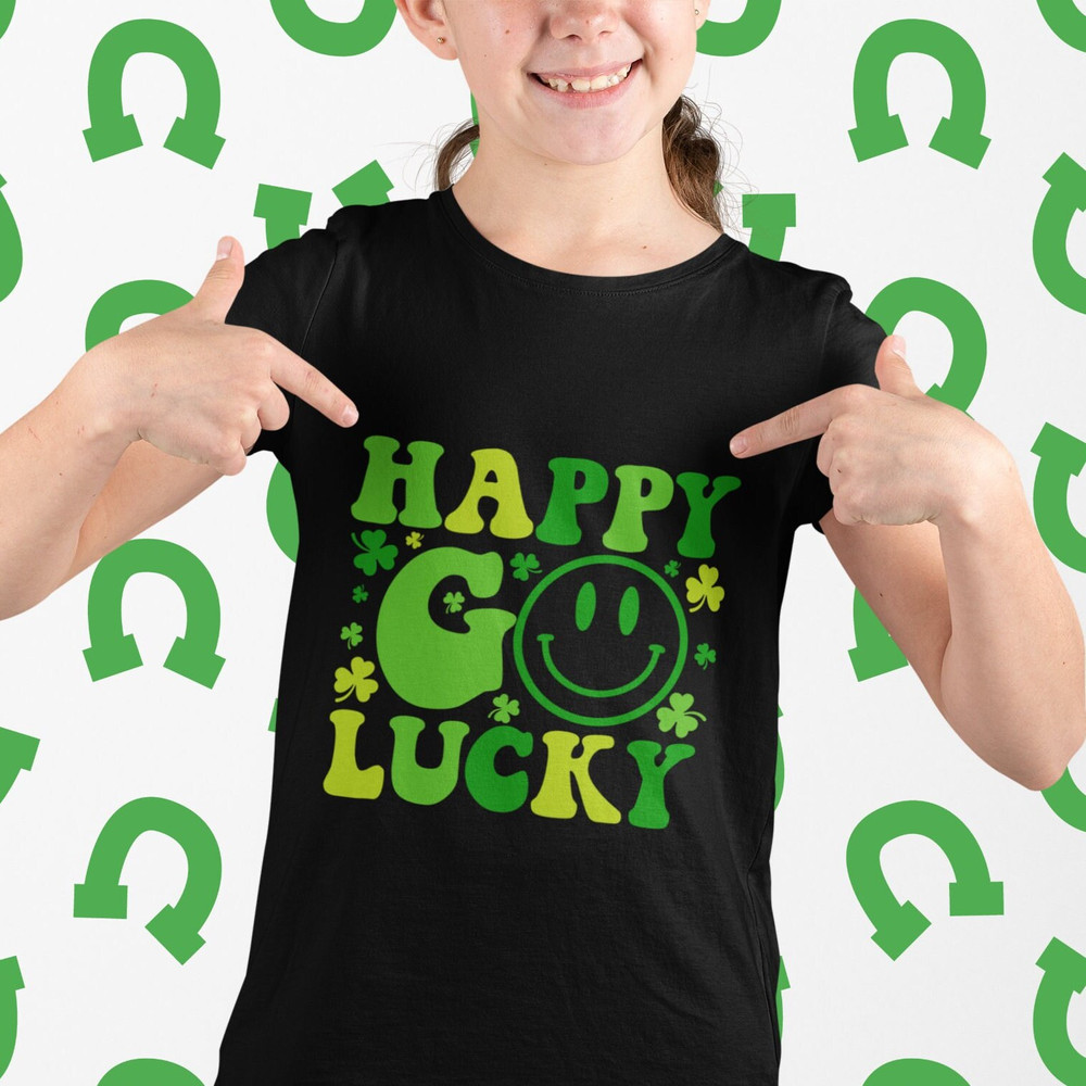 Happy Go Lucky SVG, Retro svg, St Patrick's Day SVG, Funny St Patricks Day svg, Irish svg, Shamrock svg - 5.jpg