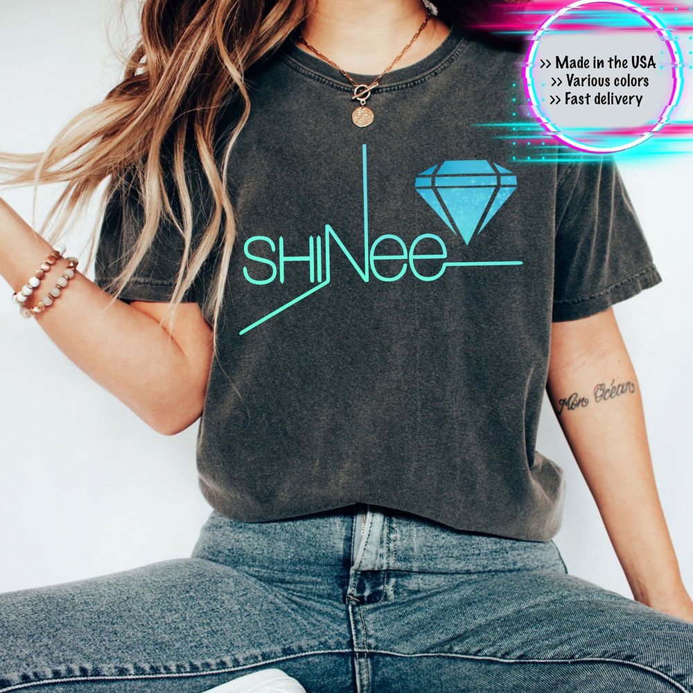 Shinee Diamond Shirt, Kpop Shinee Boygroup Shirt, Shinee Anniversary Tshirt, Gift for Shawols, Shinee Kpop Merch, Shinee Key Minho Taemin - 1.jpg