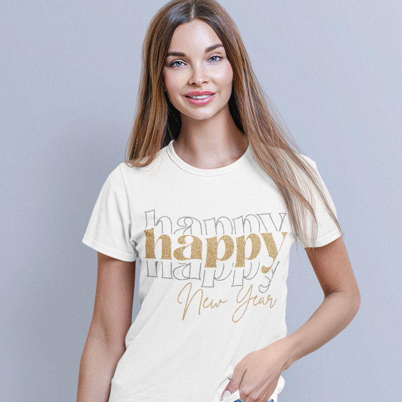 Happy Happy Happy New Year SVG, New Year Shirt SVG, Retro New Year SVG, Vintage Holiday Svg, Boho New Year - 3.jpg