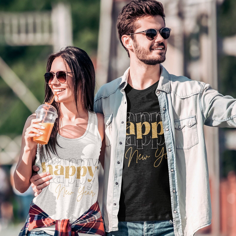 Happy Happy Happy New Year SVG, New Year Shirt SVG, Retro New Year SVG, Vintage Holiday Svg, Boho New Year - 4.jpg