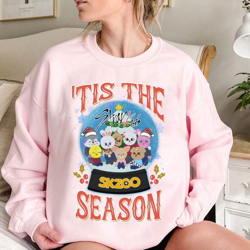 SKZOO Tis The Season Shirt, Stray Kids Skzoo Christmas Sweatshirt, Christmas In July Shirt, Kpop Stray Kids Xmas Shirt, Stay Gifts, Skz tee - 6.jpg