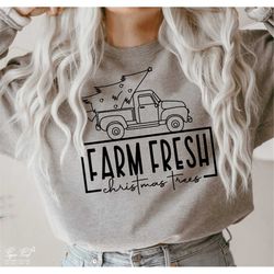 farm fresh christmas trees svg png, cchristmas trees cut files, christmas gift idea, merry christmas svg, sublimation cr