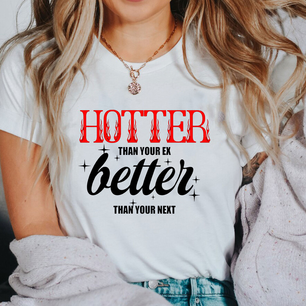 Stray Kids Hyunjin Inspired shirt, Hotter Than Your Ex Better Than Your Next Tshirt, Stray Kids tee, Stay Gifts, Stray Kids Merch, Kpop tee - 2.jpg