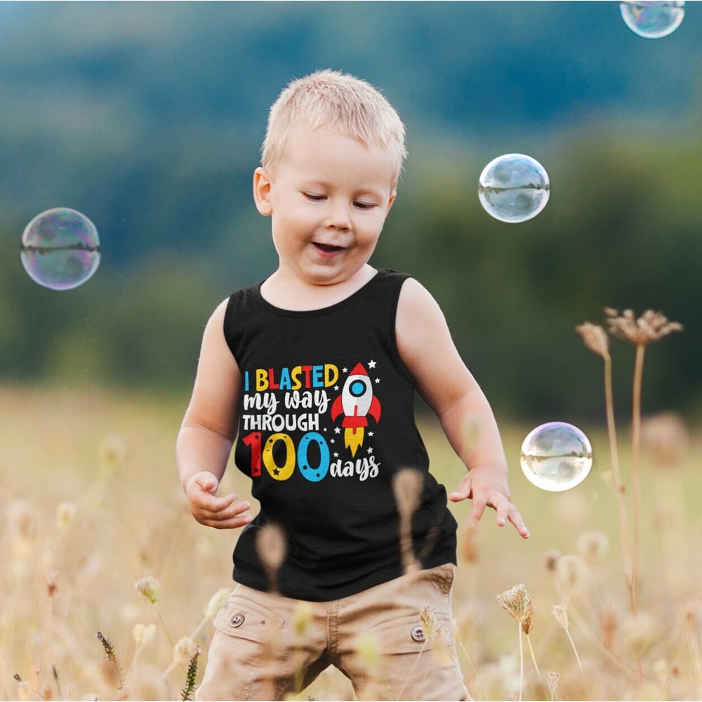 I Blasted My Way Through 100 Days SVG, 100th Day of School SVG, Boy School Shirt, dxf eps png jpg Silhouette Cricut - 5.jpg