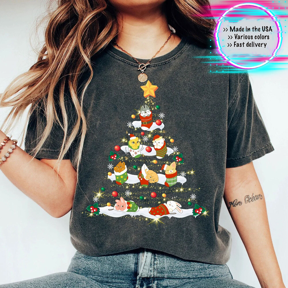 Stray Kids SKZOO Christmas Tree Shirt, Christmas In July Shirt, Kpop Stray Kids Sweatshirt, Stay Gifts, Stray Kids Merch, Skz Xmas Tshirt - 1.jpg