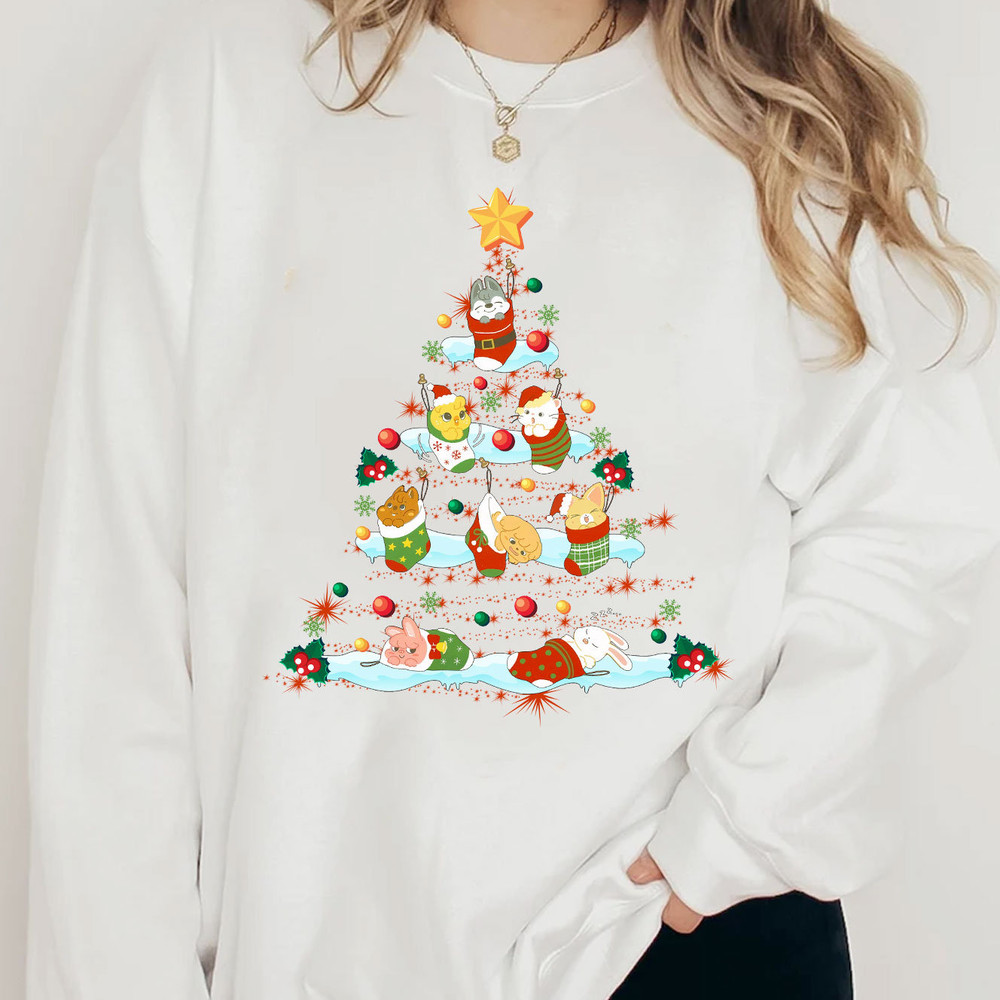 Stray Kids SKZOO Christmas Tree Shirt, Christmas In July Shirt, Kpop Stray Kids Sweatshirt, Stay Gifts, Stray Kids Merch, Skz Xmas Tshirt - 3.jpg