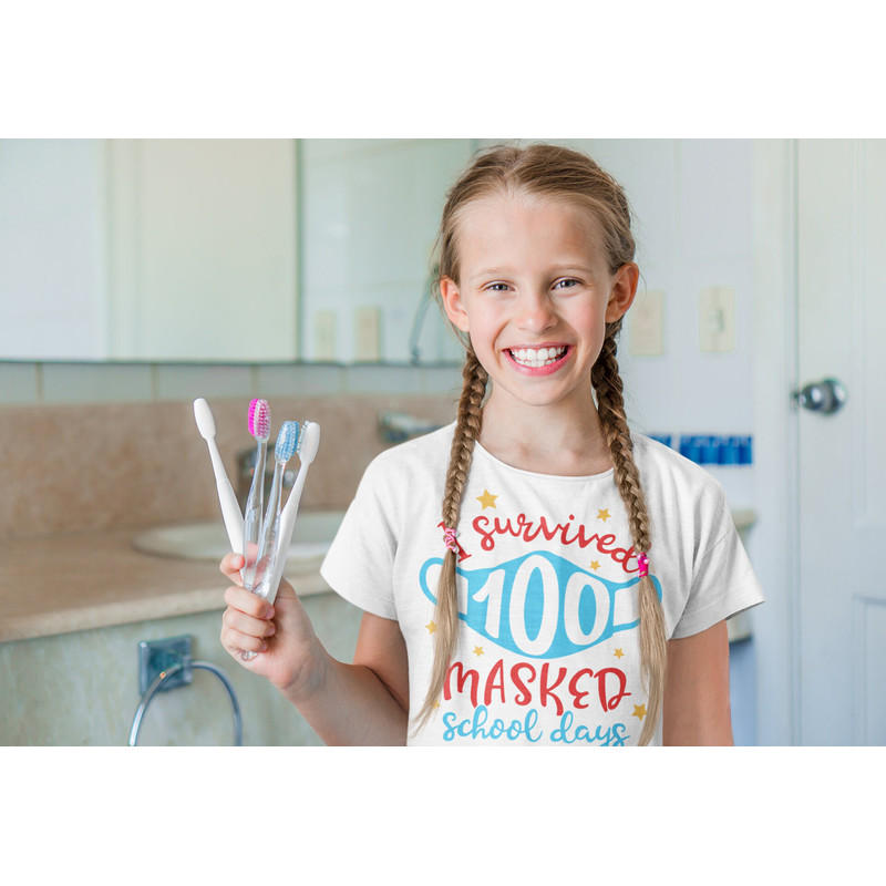 I Survived 100 Masked School Days svg, I survived 100 days, 100 days of School svg, Mask 100 days SVG - 5.jpg