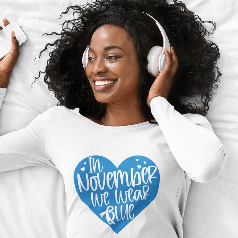 In November we wear blue SVG, Blue November, Diabetes awareness SVG, Blue ribbon SVG - 2.jpg