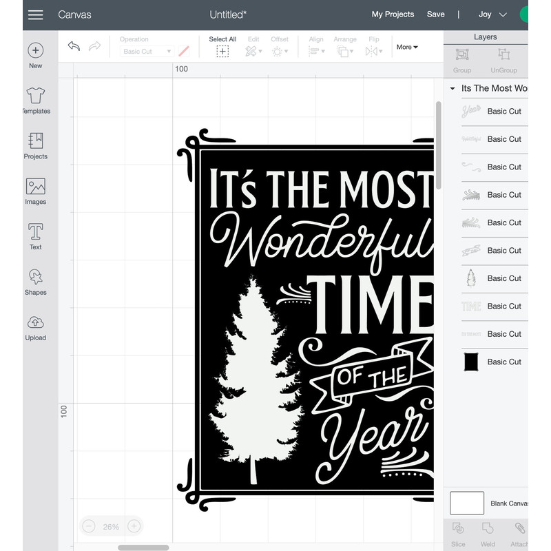It's The Most Wonderful Time Of The Year SVG, Christmas SVG, Christmas decor svg, Christmas sign, Christmas cut files, dxf eps svg png jpg - 3.jpg