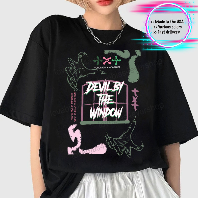 TXT Devil By The Window Shirt, Tomorrow x Together TXT Temptation Shirt, Txt Temptation Sweatshirt, Txt Merch, Kpop Fan Tshirt, MOA Shirt - 1.jpg