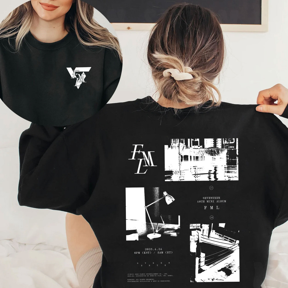 Vintage 2 Sides Seventeen FML Shirt, Seventeen Kpop Sweatshirt, Seventeen FML Album Tshirt, Gift for Carat, Seventeen Merch, Seventeen Logo - 3.jpg