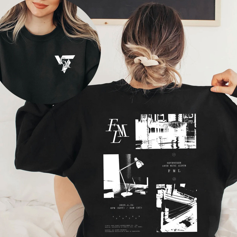 Vintage 2 Sides Seventeen FML Shirt, Seventeen Kpop Sweatshirt, Seventeen FML Album Tshirt, Gift for Carat, Seventeen Merch, Seventeen Logo - 3.jpg