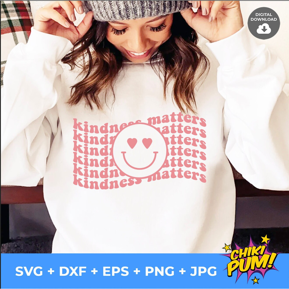 Kindness Matters Retro Pink Shirt Day Svg Png, Mental Health Svg, Kindness Matters Svg, Pink Shirt Day Svg, Trendy Svg, Retro Svg - 10.jpg