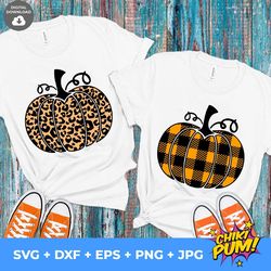 leopard print pumpkin svg, buffalo plaid pumpkin svg, thanksgiving pumpkin svg, cricut, silhouette
