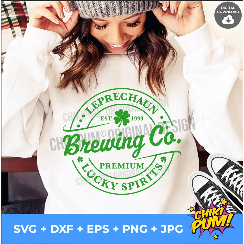 Leprechaun Brewing Co SVG, St Patricks Brewing SVG, St Patricks day SVG, Funny St Patricks svg - 1.jpg