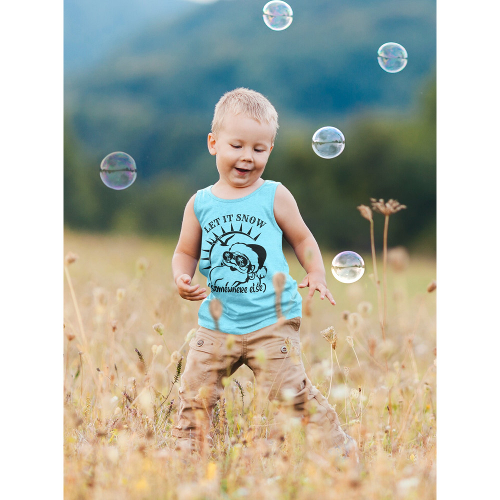 Let it Snow somewhere else SVG, Christmas at the beach svg, Santa at the beach, Christmas on the beach, Christmas at the tropic cut files - 4.jpg