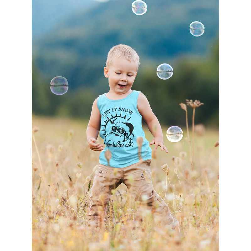 Let it Snow somewhere else SVG, Christmas at the beach svg, Santa at the beach, Christmas on the beach, Christmas at the tropic cut files - 4.jpg