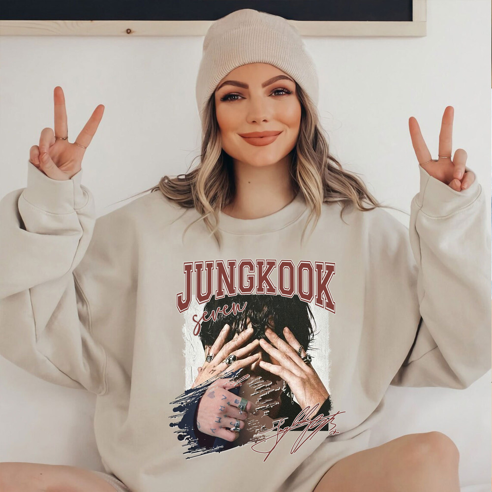 Vintage JungKook Seven Shirt, BTS Jungkook Seven Solo Debut Sweatshirt, Jungkookie Graphic Tshirt, Bangtan Shirt, Army Gift, Jungkook Tee - 2.jpg