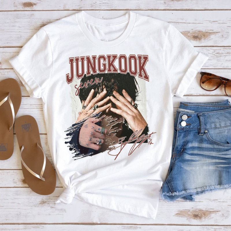 Vintage JungKook Seven Shirt, BTS Jungkook Seven Solo Debut Sweatshirt, Jungkookie Graphic Tshirt, Bangtan Shirt, Army Gift, Jungkook Tee - 3.jpg