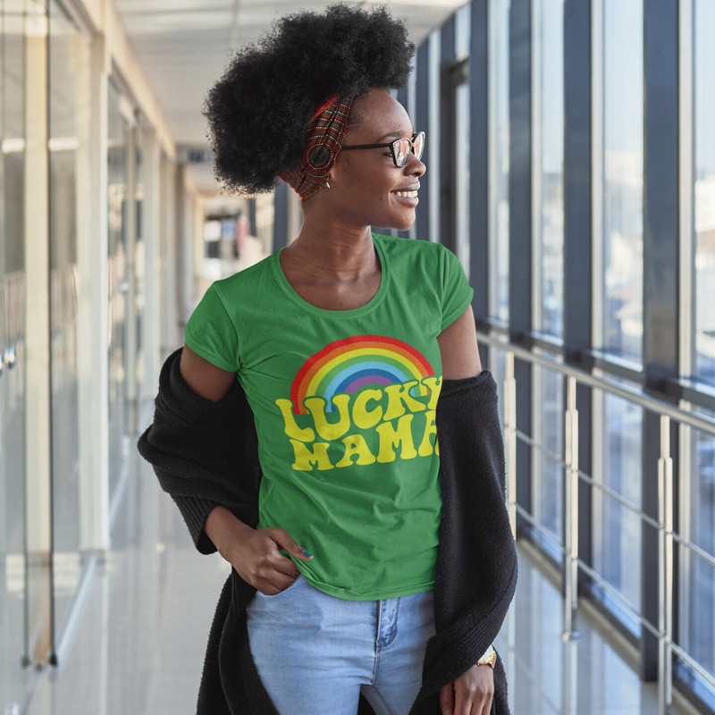 Lucky mama, lucky mini Retro SVG cut file, Rainbow svg, Boho St Patricks Day svg, girl st Patricks png, Mommy and me svg - 2.jpg