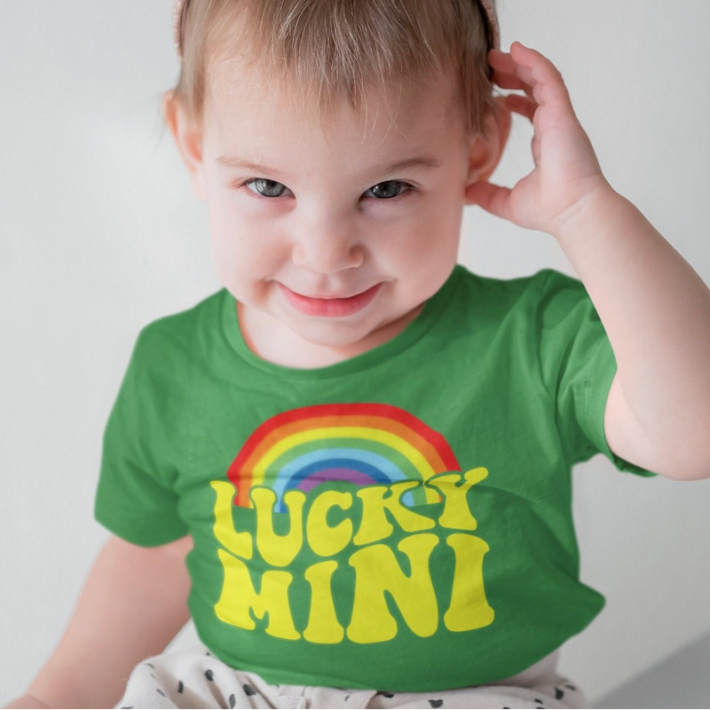 Lucky mama, lucky mini Retro SVG cut file, Rainbow svg, Boho St Patricks Day svg, girl st Patricks png, Mommy and me svg - 3.jpg