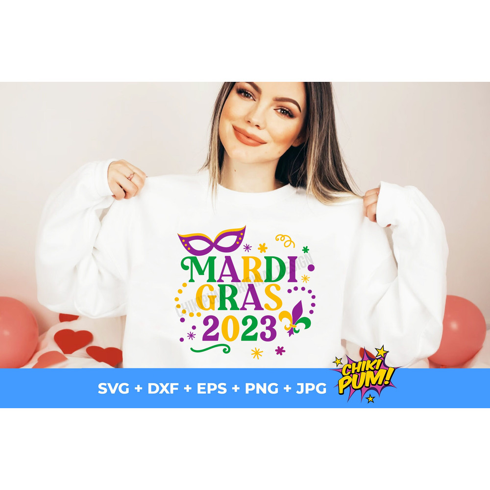 Mardi Gras 2023 SVG, Mardi Gras SVG, Fat Tuesday matching shirts, Mardi gras shirt SVG, Mardi gras cut files - 5.jpg