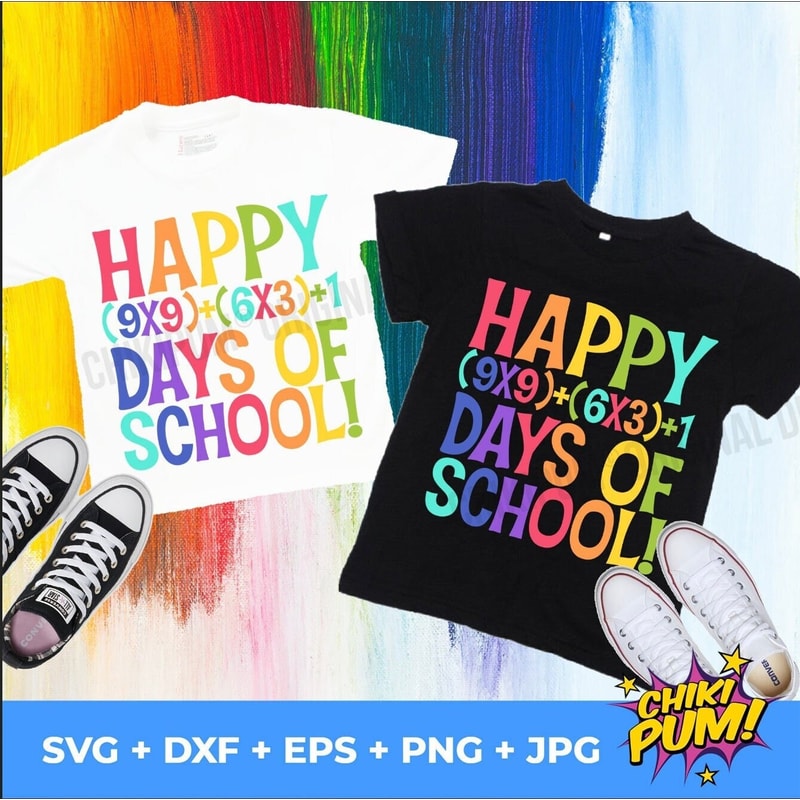 Math Formula 100 Days Of School SVG, 100 Days of School Math Svg, Happy 100 days svg, Cricut, Silhouette - 1.jpg