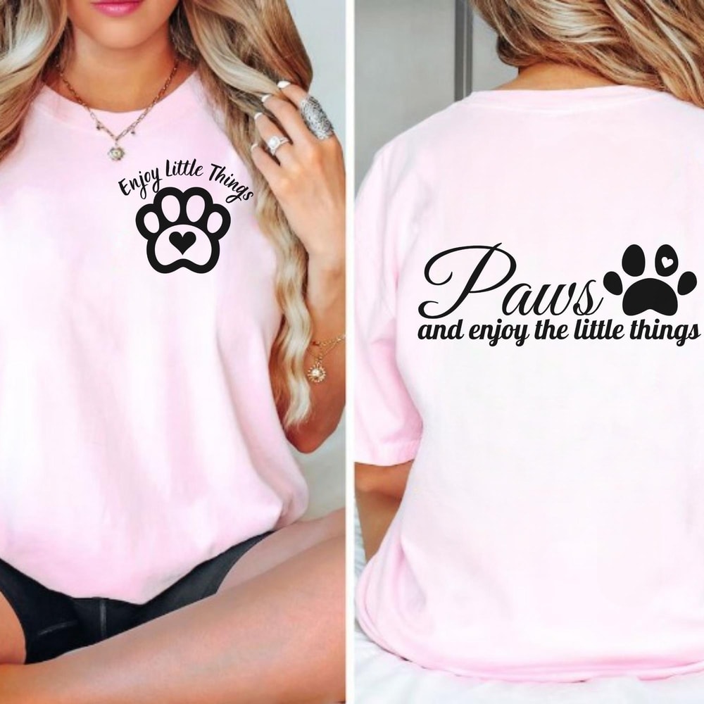 Enjoy the little things svg, dog quote svg, positive svg, dog mom svg, dog paw svg, motivational quote svg, inspirational quote svg, mug svg - 3.jpg