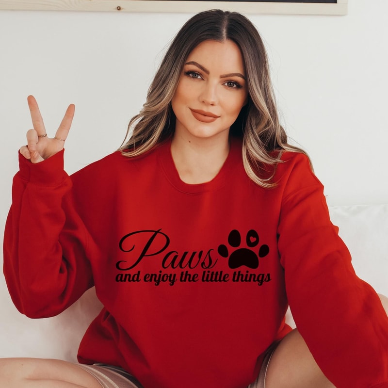 Enjoy the little things svg, dog quote svg, positive svg, dog mom svg, dog paw svg, motivational quote svg, inspirational quote svg, mug svg - 7.jpg