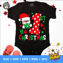 My First Christmas SVG, Baby First Christmas SVG, Newborn 1st Christmas, Baby First Xmas SVG, My 1st Christmas Svg, 1st