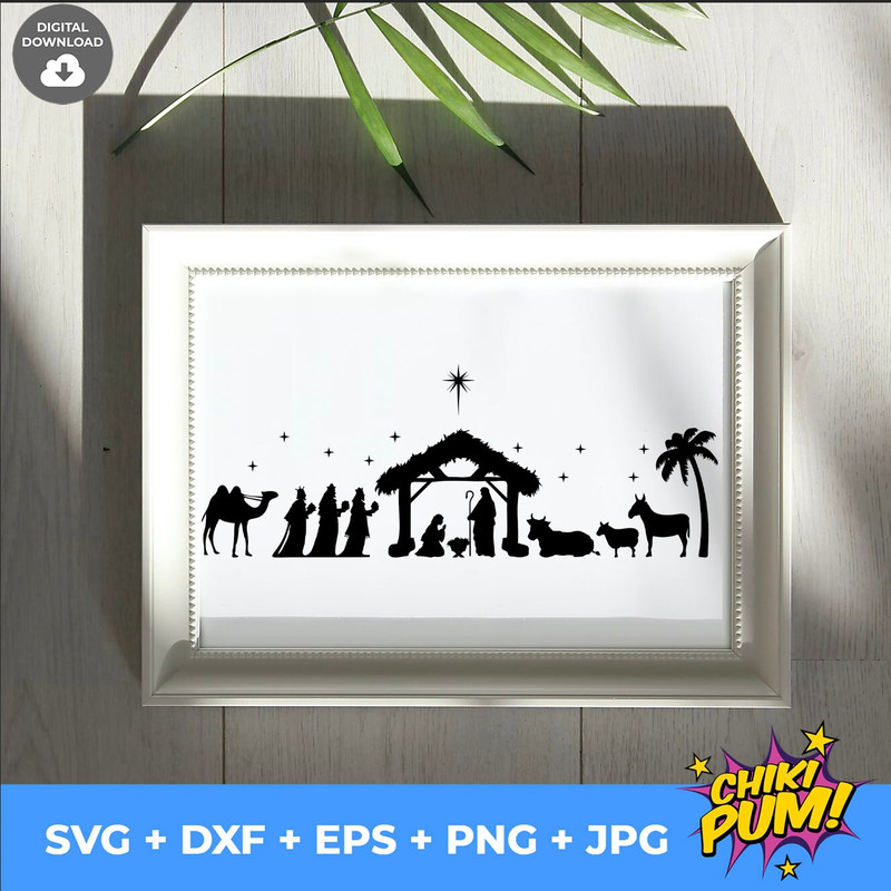 Nativity Scene SVG, Nativity SVG, PNG, eps, dxf, jpg, Instant digital download - 8.jpg