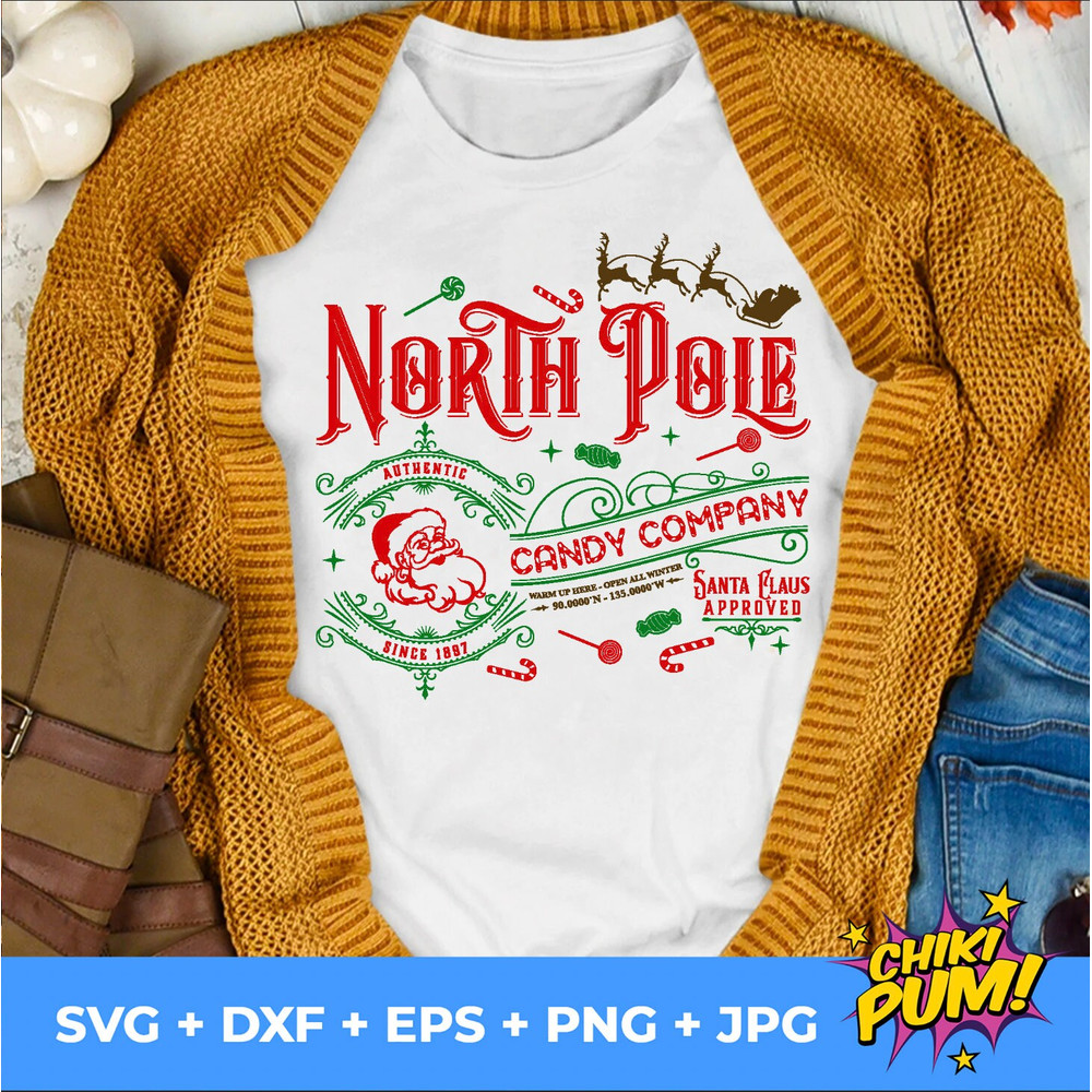 North Pole Candy Company SVG, Candy Company SVG, Christmas SVG, Christmas waterslide, Candy Company svg png dxf jpg eps - 4.jpg