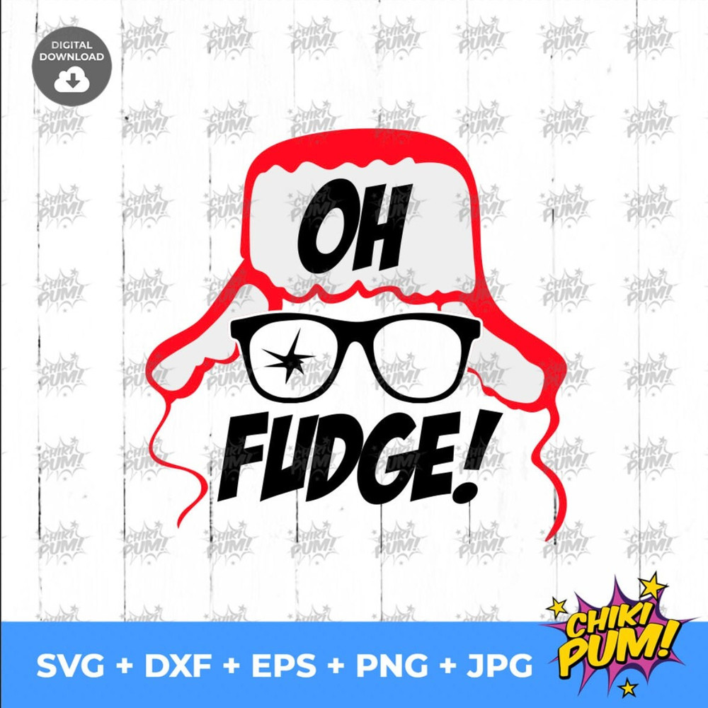 Oh Fudge Svg, Merry Christmas SVG, Christmas SVG, Fudge Svg, Christmas Clip Art, Christmas Cut Files, Cricut, Silhouette - 5.jpg