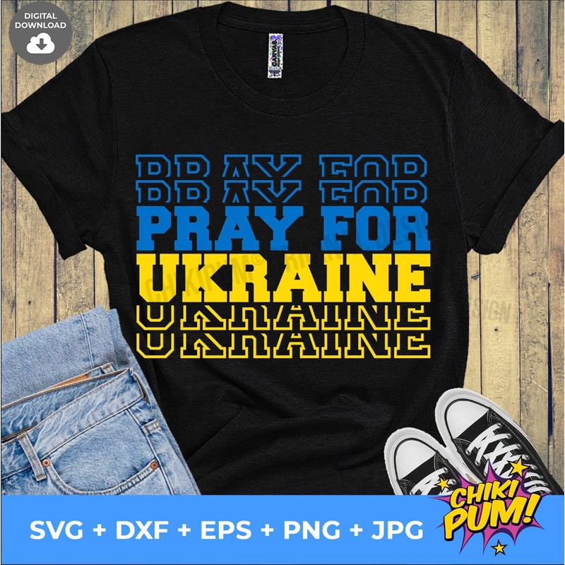 Pray for Ukraine, Pray for Ukraine svg, Support Ukraine, I stand with Ukraine, Ukraine svg, Ukrainian support Ukraine svg - 1.jpg