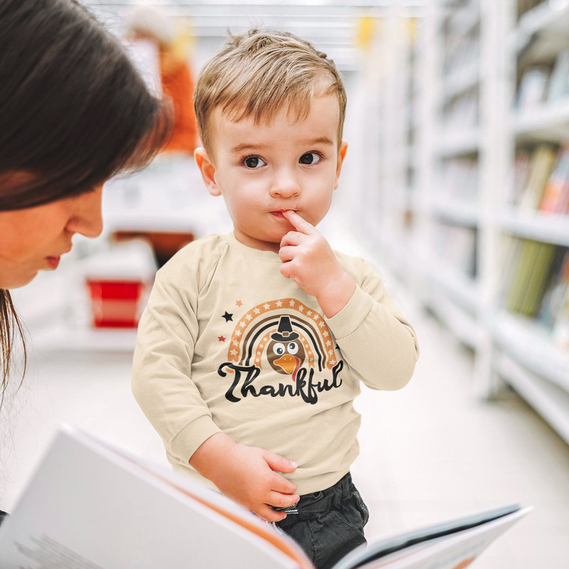 Rainbow Svg, Turkey face Svg, Thankful Svg, Fall Cut Files, Thanksgiving Svg, Girls, Kids Svg Dxf Eps Png, Silhouette Cricut - 3.jpg