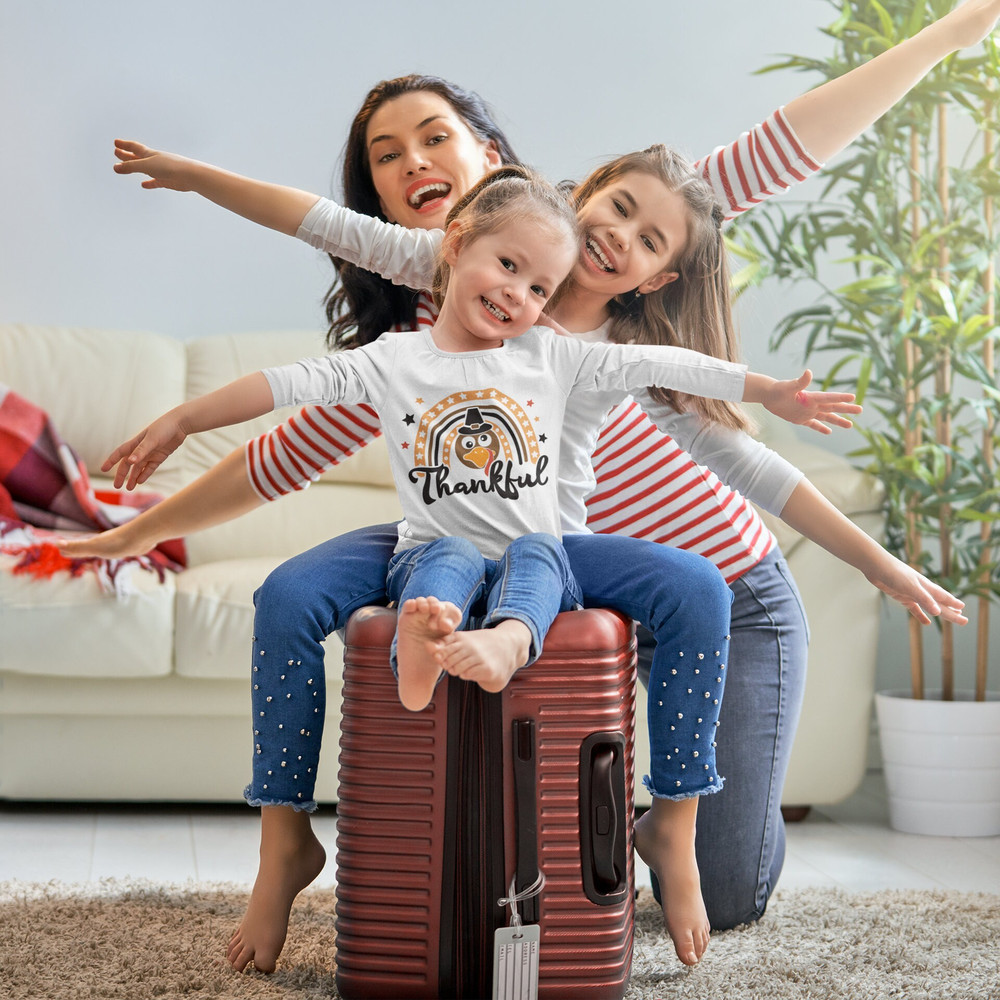 Rainbow Svg, Turkey face Svg, Thankful Svg, Fall Cut Files, Thanksgiving Svg, Girls, Kids Svg Dxf Eps Png, Silhouette Cricut - 4.jpg