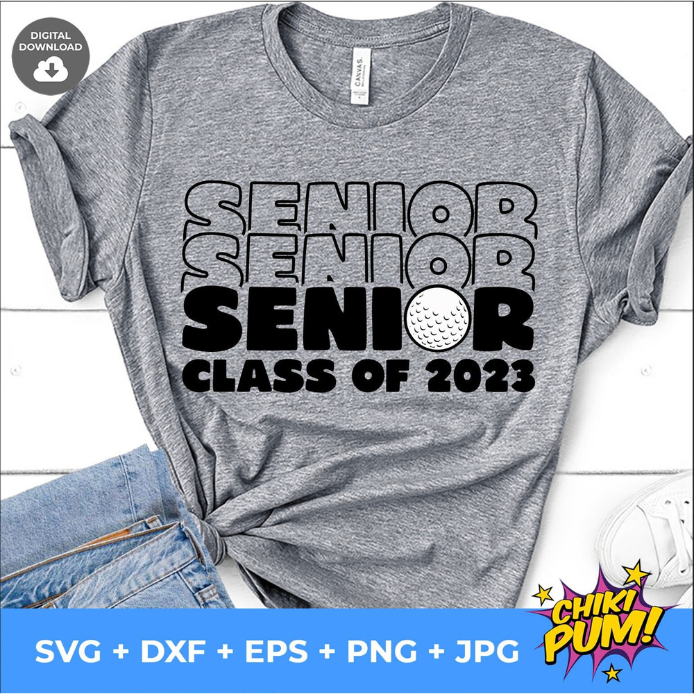 Senior 2023 SVG, Golf graduate 2023, Senior Golf SVG, Class of 2023, Senior Golf Graduation SVG - 1.jpg