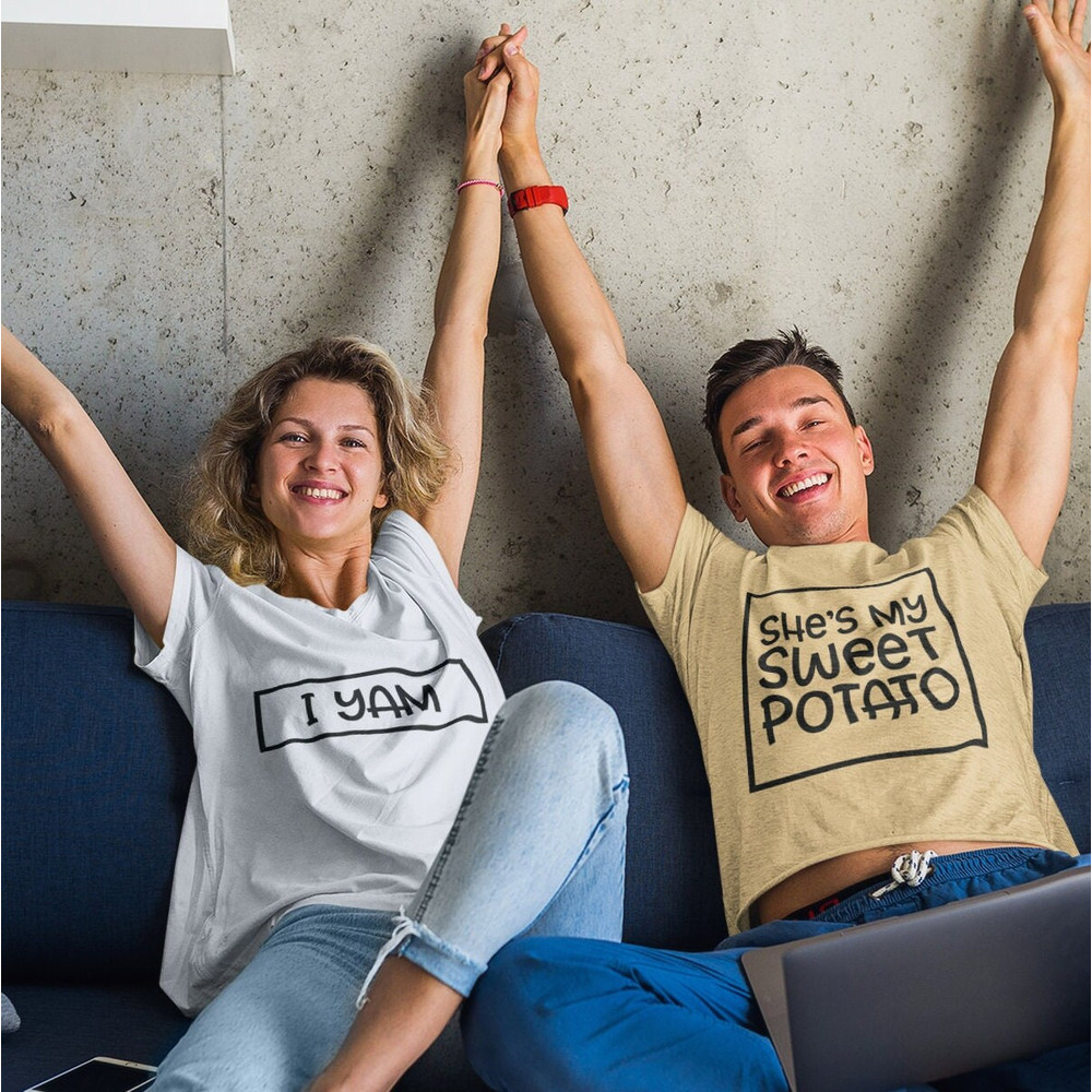 She's My Sweet Potato svg, I Yam svg, He's my sweet potato svg, Funny Thanksgiving matching shirts, Cricut cut file svg png - 2.jpg