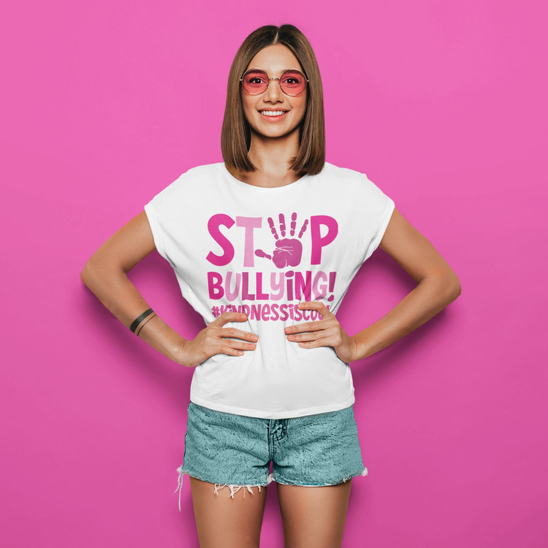 Stop Bullying SVG, Pink Shirt Day SVG, School Shirt SVG, Anti Bullying svg, Cricut cut file, Child Shirt Design, Kids svg - 2.jpg