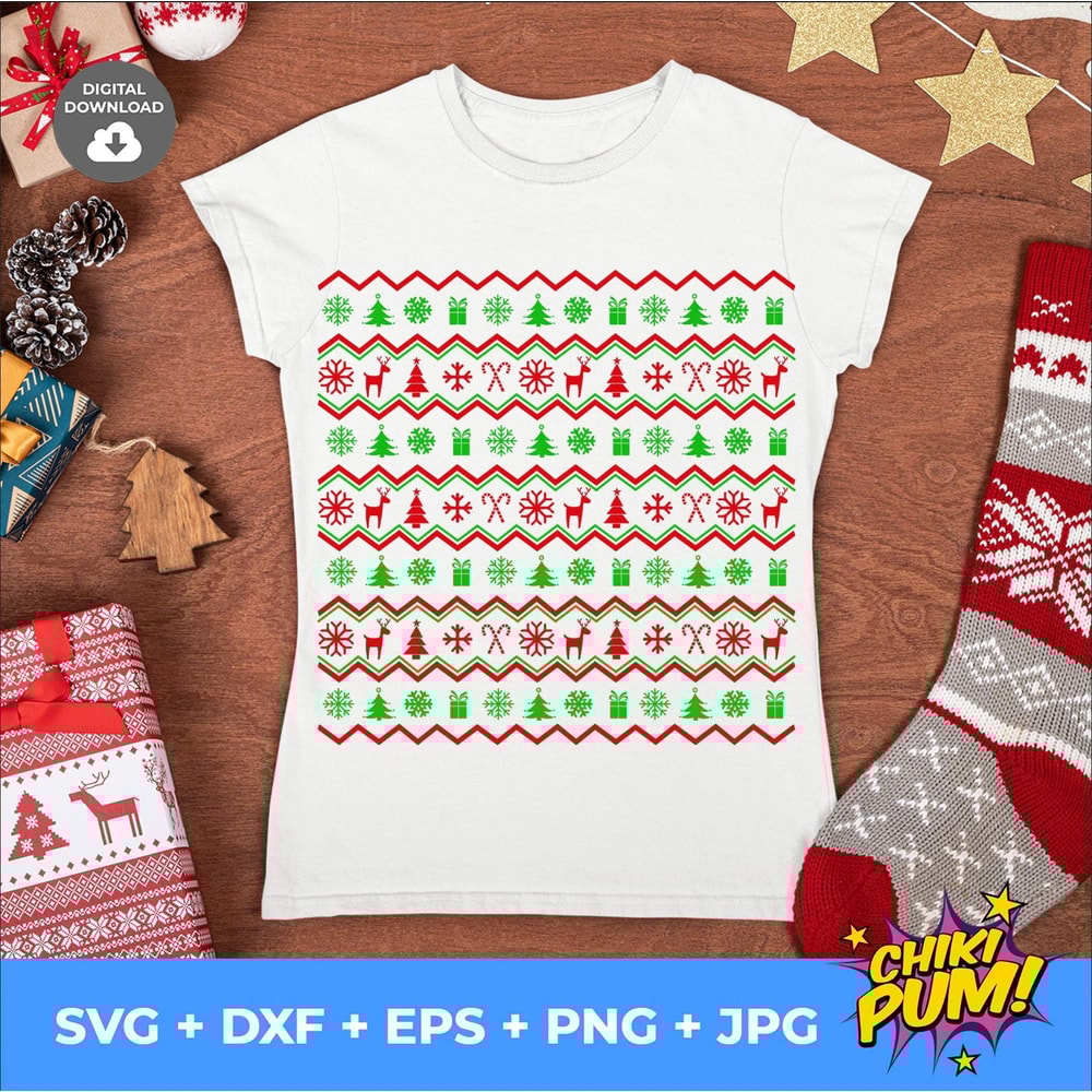 Ugly Christmas sweater svg, Funny Christmas svg, Ugly Christmas pattern png, Christmas Quote svg, Christmas svg, png, dxf, eps, jpg - 1.jpg