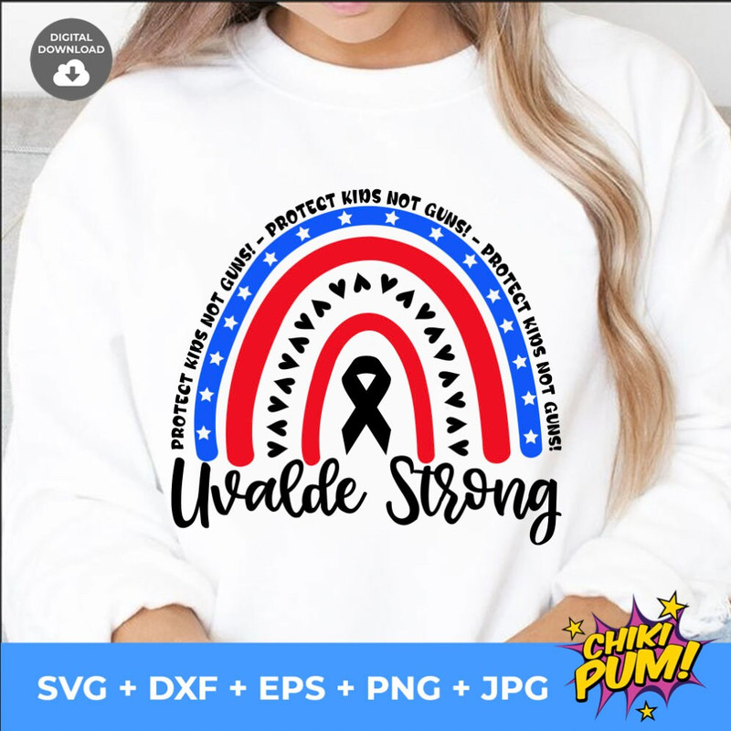 Uvalde Strong SVG, Uvalde Rainbow SVG, Pray For Texas SVG, Pray for Texas png - 10.jpg