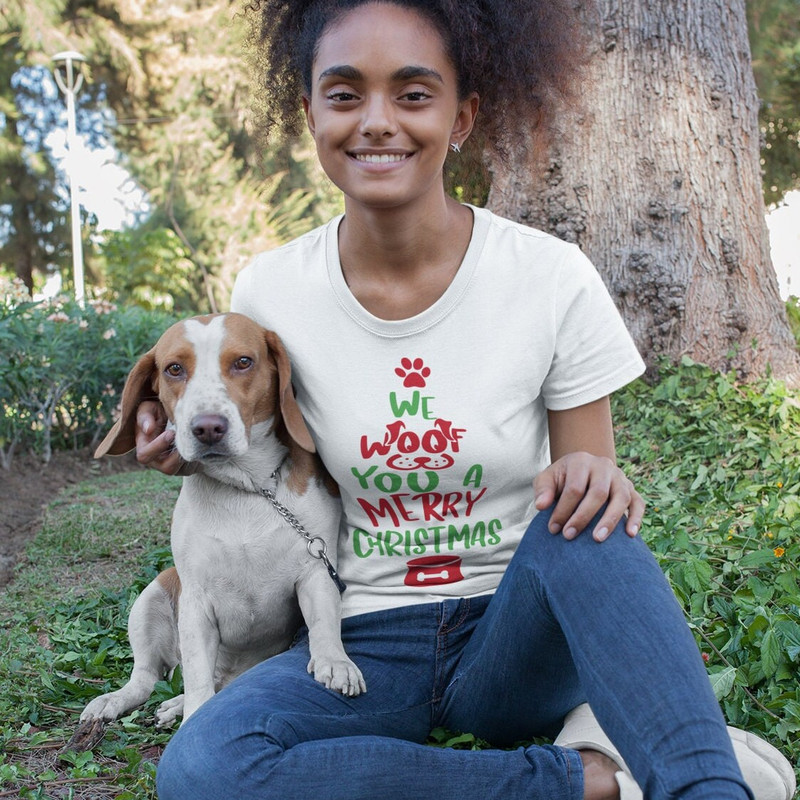 We woof you a Merry Christmas svg, Christmas Woof svg, Christmas Dog Tshirt, SVG file for Cricut - 3.jpg