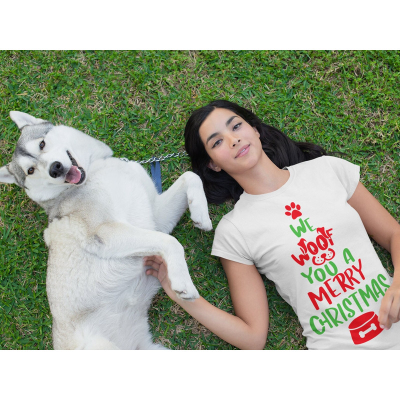 We woof you a Merry Christmas svg, Christmas Woof svg, Christmas Dog Tshirt, SVG file for Cricut - 4.jpg