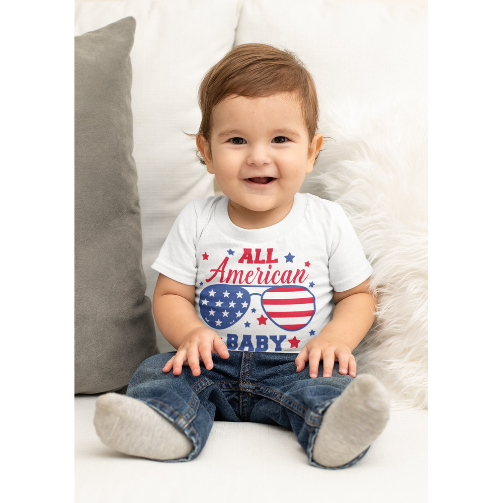 All American Baby Svg, Boy 4th of July Svg, Funny 4th of July Svg, July Fourth, Star Spangled, Kids Patriotic Svg File for Cricut - 2.jpg