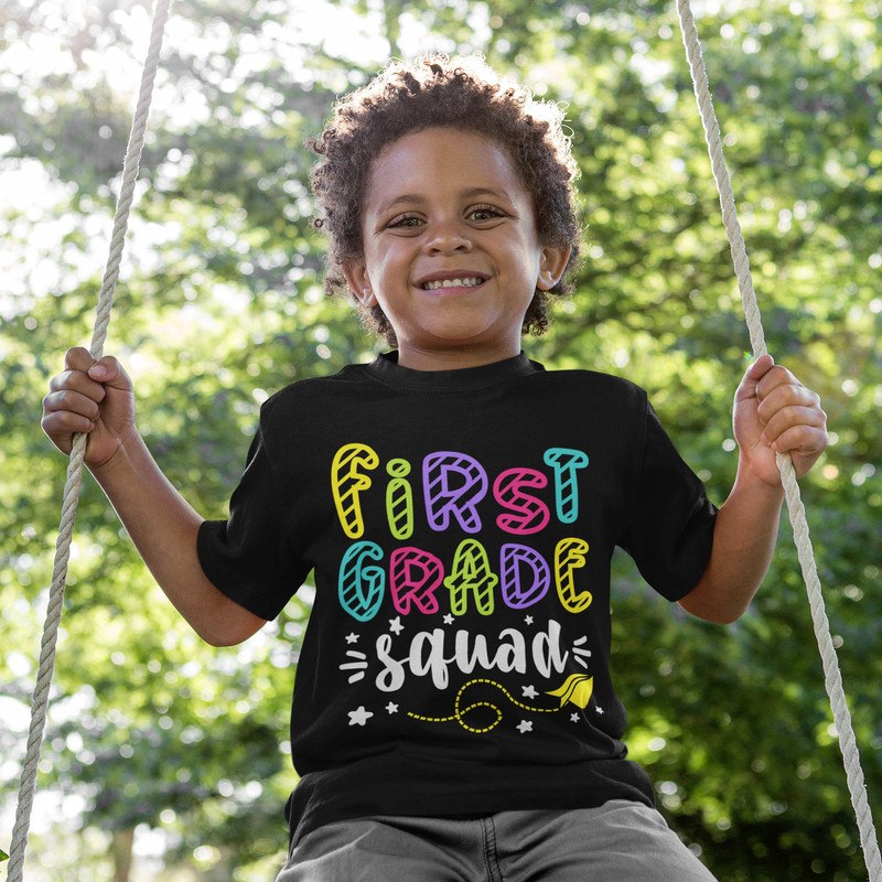 Back to School First Grade Squad svg png jpg dxf eps, Cut file, Commercial Use, SVG, First Grade svg, First Day Cut files - 3.jpg