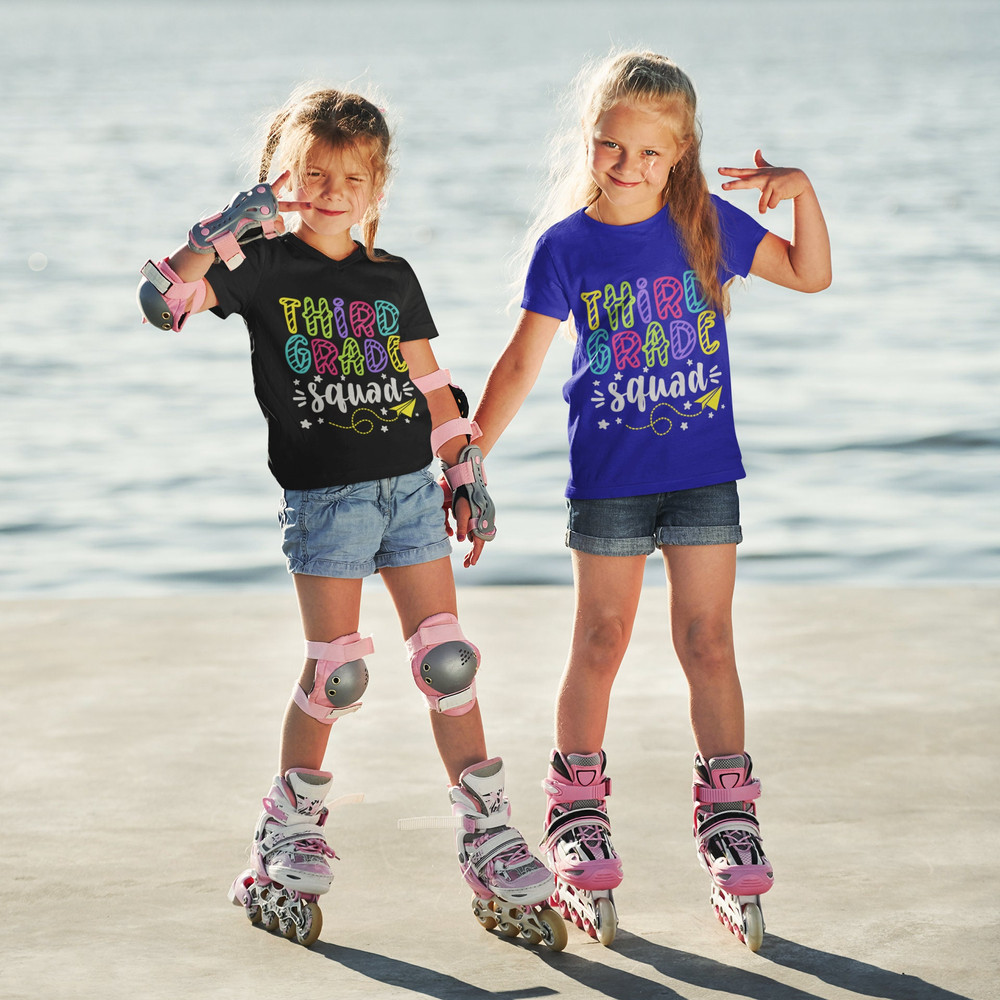 Back to School Third Grade Squad svg png jpg dxf eps, Cut file, Commercial Use, SVG, Third Grade svg, First Day Cut files - 2.jpg